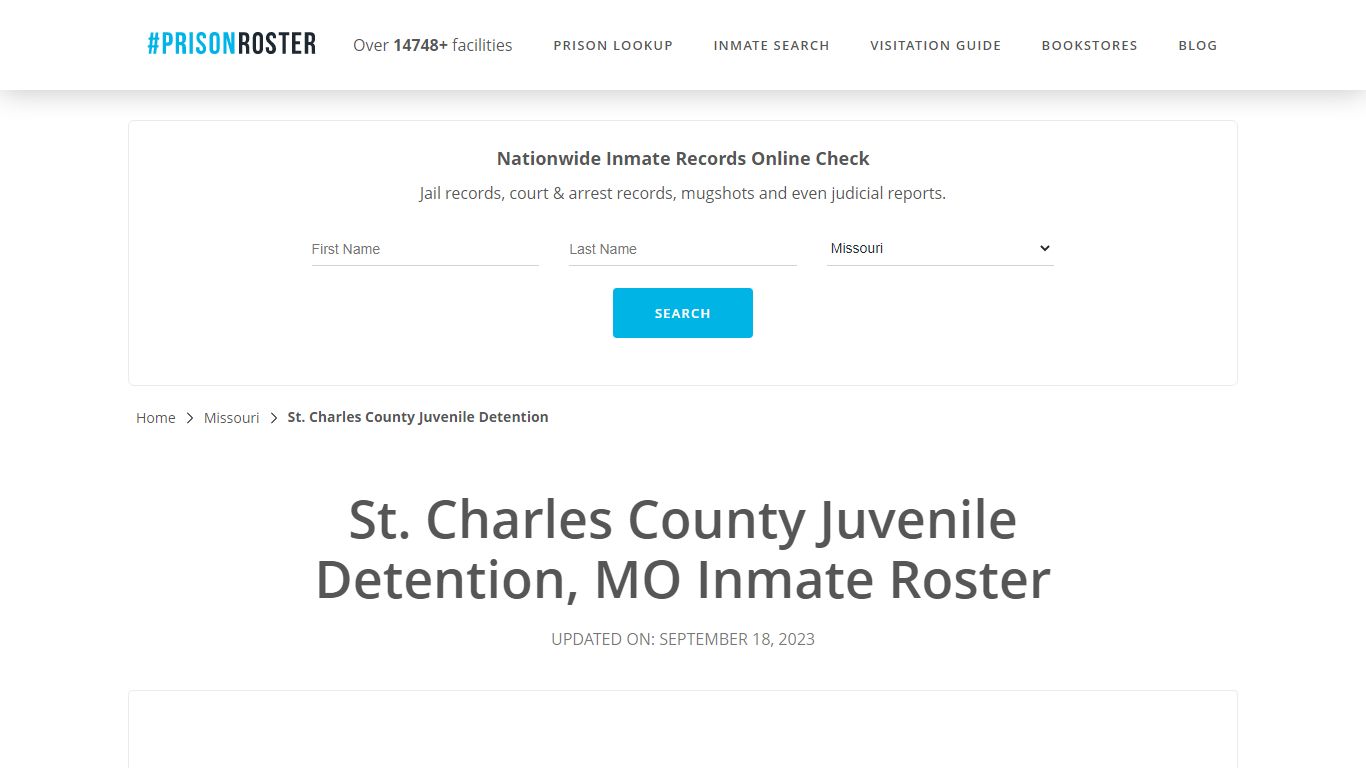 St. Charles County Juvenile Detention, MO Inmate Roster - Prisonroster